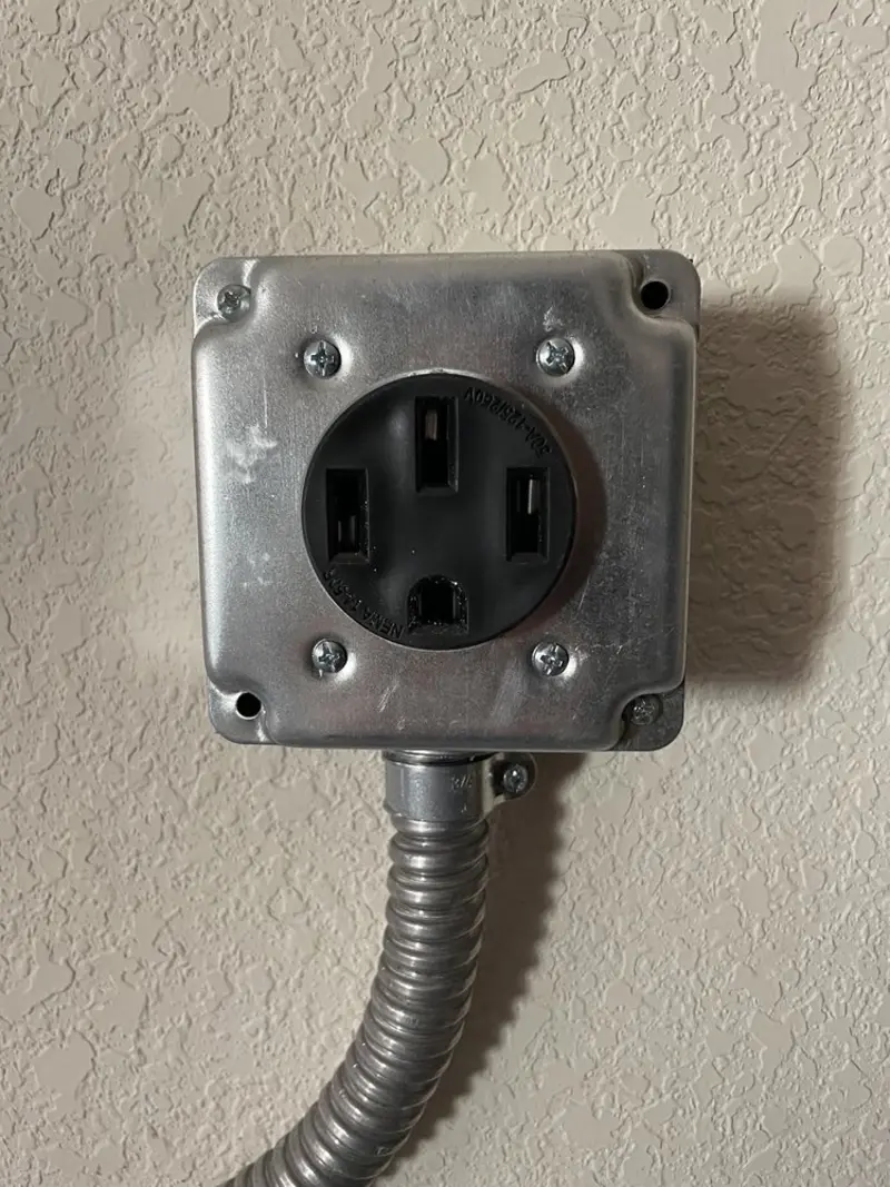 NEMA 14-50 outlet installed for Smart Home Electrical in Carey